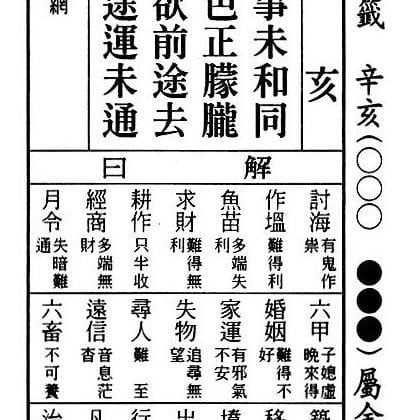 分類 六十甲子籤41 50 指路明燈安迪哥