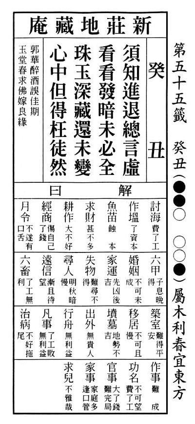 55 六十甲子籤第五十五籤 指路明燈安迪哥