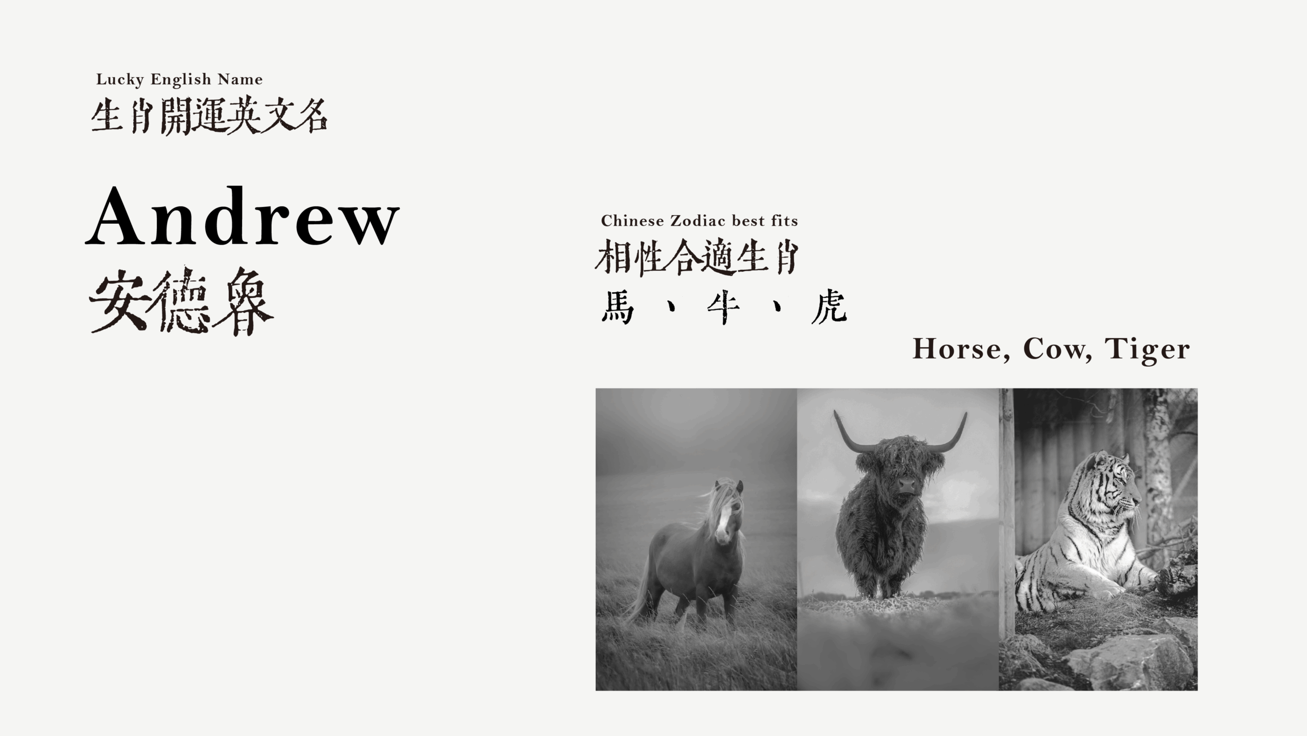 英文生肖姓名學 Andrew, Andy, Andreas